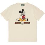 Gucci Disney Mickey Mouse Print White T-shirt